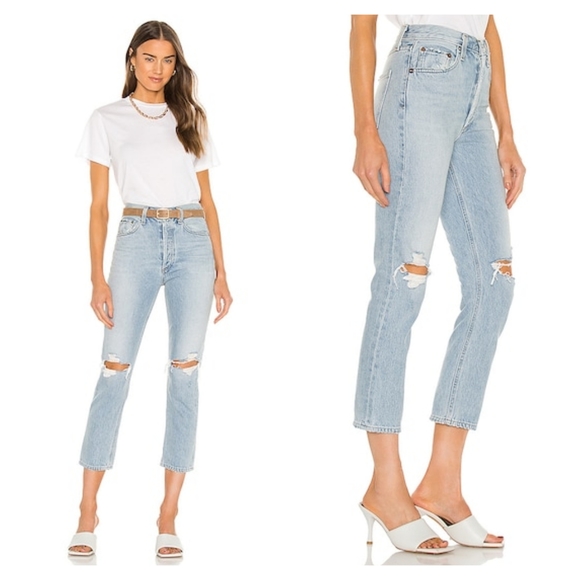 Agolde Riley Jeans Clear Skies - Picture 2 of 13